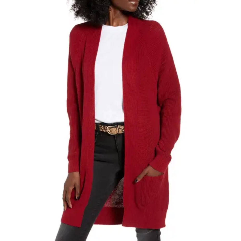 Longline Open Cardigan